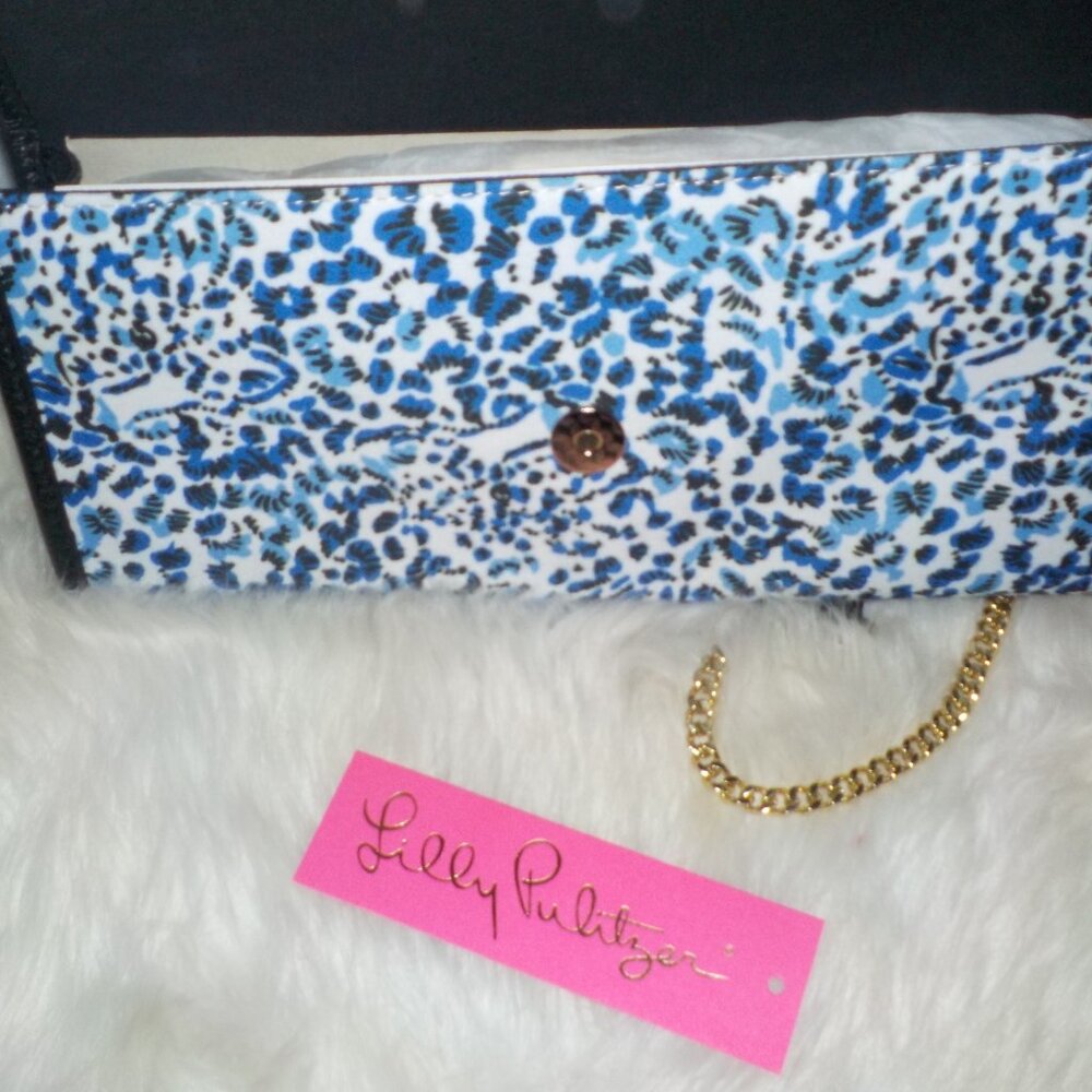 LILLY PULITZER BENTON CLUTCH TWISTED UP RESORT WHITE - NEW WITH TAG - Picture 8 of 12